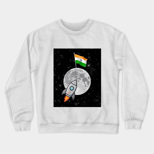 Chandrayaan-3 Mission India Is On The Moon Crewneck Sweatshirt by TeeStory